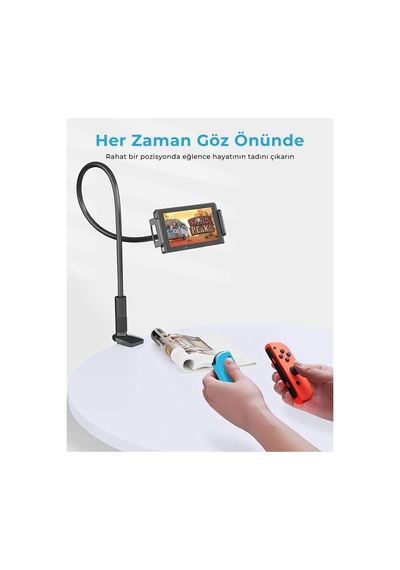 Saiji Datura Is 100 Cm Akrobat Flexible Ayarlanabilir Telefon Tablet Tutucu Siyah Çok Renkli
