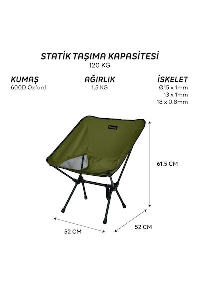 Freecamp Jett Katlanır Sandalye-haki