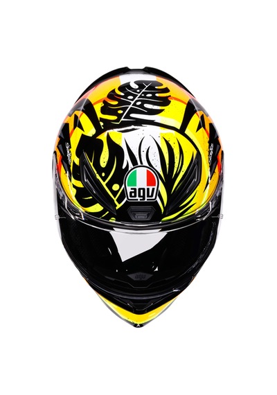 Agv Kask/k1 S Tropıcrush Black/orange Çok Renkli