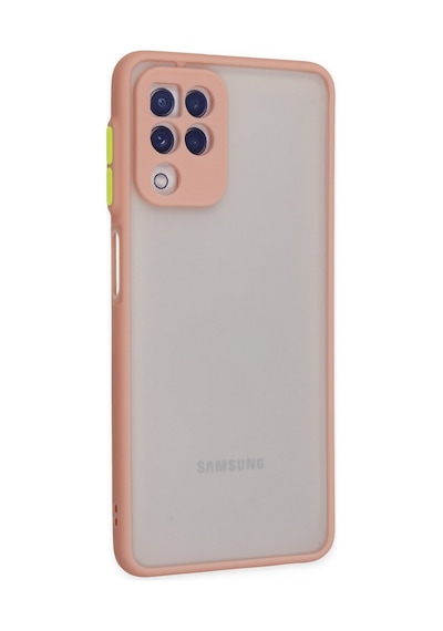 Samsung Galaxy Uyumlu A22 Kılıf Montreal Silikon Kapak - Pembe Bzsxx00 1