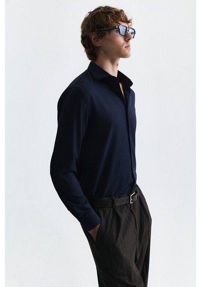 Antioch Comfort Slim Fit Gömlek Lacivert