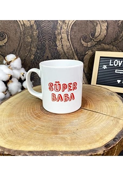Süper Baba Tasarımlı Kupa Bardak Acı Kahve