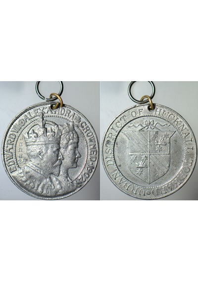 Birleşik Krallık Vıı. Edward Taç Giyme Töreni Anısına Madalyon 1902. Metal 38 Mm Orijinal. Diğer