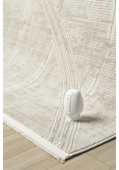 Hernes Krem Bej Salon Oturma Odası Çocuk Odası Yatak Odası Halısı Hm-6016