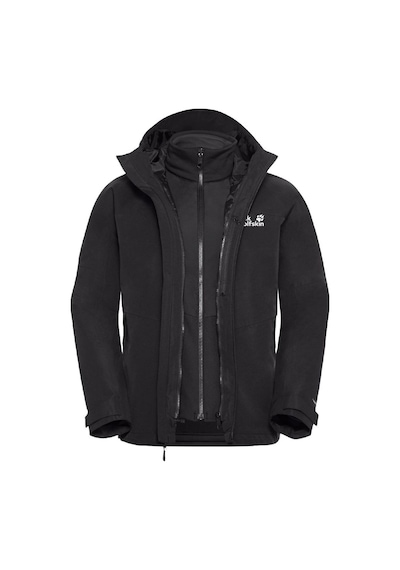 Jack Wolfskin Wild Places 3in1 Outdoor Mont Siyah