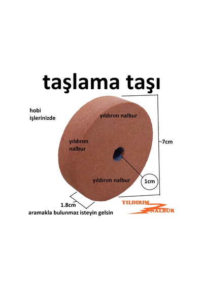 Taşlama Taşı Hobi 7cm Bileme Temizleme Taşı Çapak Alma