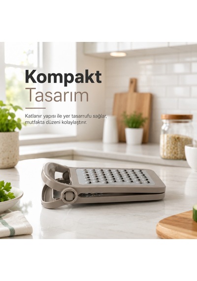 Sariva Home Katlanır Rende Ayrılabilir 2 Parçalı Çift Fonksiyonlu Kompakt Tasarım Pratik Mutfak Rendesi Sariva Home Koyu Yeşil