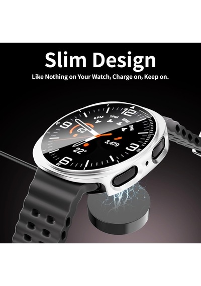 Samsung Galaxy Uyumlu Watch 8 Classic 46mm Sert Pc Kasa Ve Ekran Koruyucu