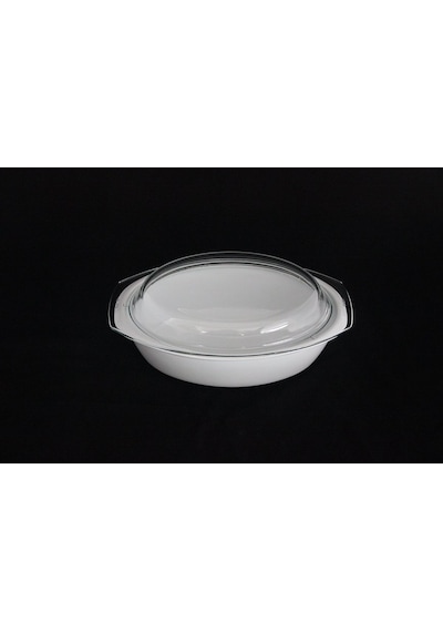 Pomax 25 Litre 325 Cm Porselen Fırın Kabı Oval Borca Mlı Beyaz