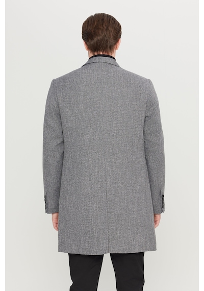 AC&Co / Altınyıldız Classics Erkek Antrasıt Standart Fit Normal Kesim Mono Yaka Armürlü Kapak Cepli Palto Antrasit AC&Co / Altınyıldız Classics Erkek Antrasıt Standart Fit Normal Kesim Mono Yaka Armürlü Kapak Cepli Palto Antrasit