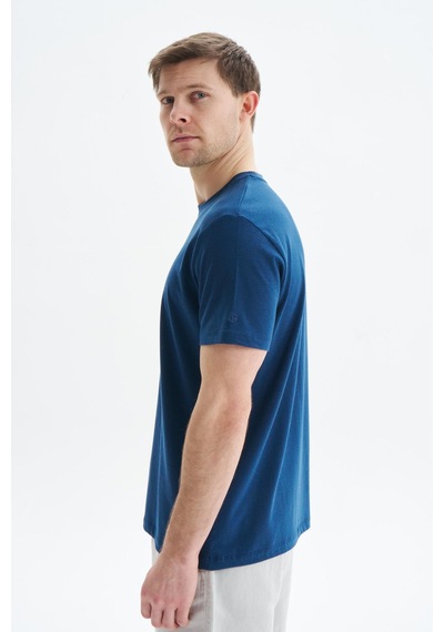 AR-MA Arma Erkek Regular Fit Basic Süprem Bisiklet Yaka Tişört Y29344472002 İndigo