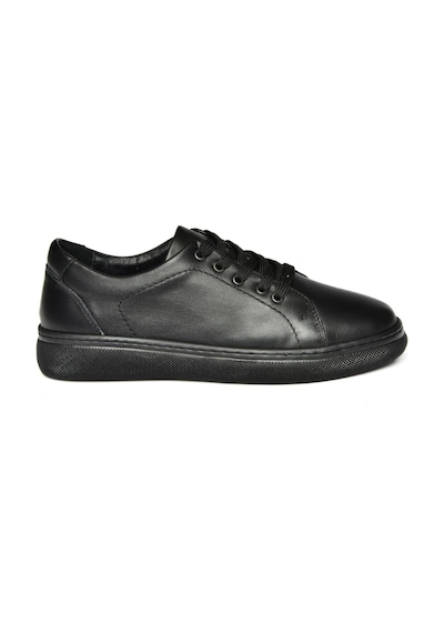 Fox Shoes P555460903 Siyah Hakiki Deri Spor Ayakkabı Sneakers Siyah