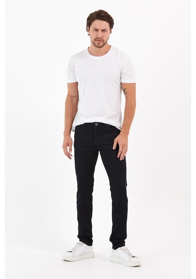Digital Jeans Örme Hamur Kumaş Dar Kesim Slim Fit Erkek Kot P Siyah Açık Gri