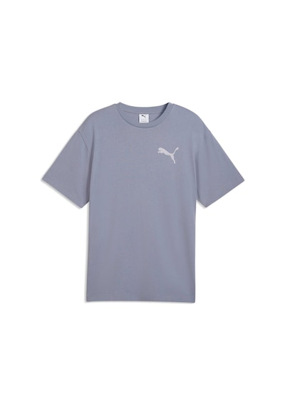 Puma Essentıals Elevated Cat Logo Erkek Geniş Kesim Tişört 634391 65 Gri