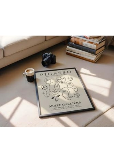 Picasso Çerçevesiz Poster, Modern Dekoratif Çerçevesiz Poster, Tablo, Picasso-2, 40 X 50