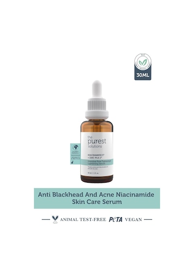 The Purest Solutions, Gözenek Ve Siyah Nokta Karşıtı, Sivilce Önleyici Niacinamide Cilt Bakım Serumu 30 Ml Niacinamide 5% & Zinc Pca 1% Sku: Smg8690010386342