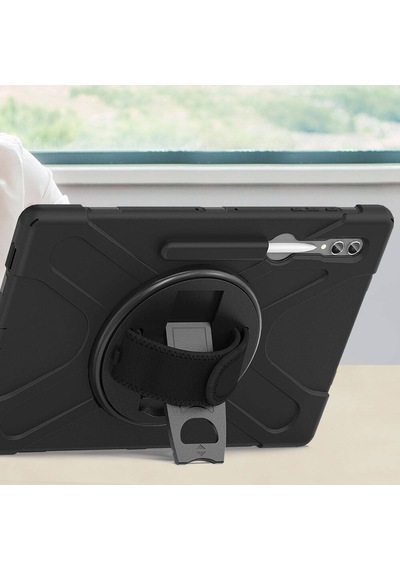 Samsung Galaxy Uyumlu Tab S9 Ultra Sm-x910 Defender Askılı Zırhlı Tank Case