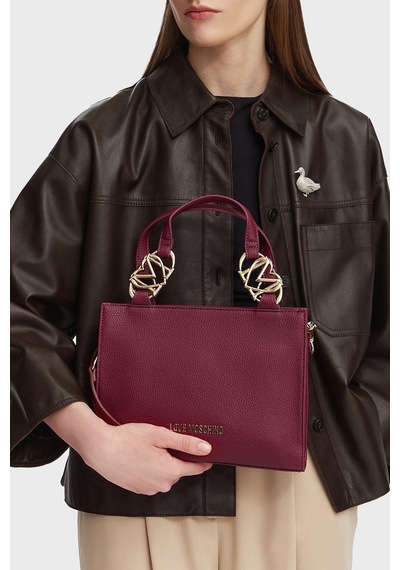 Love Moschino Logolu Çıkarılabilir Askılı Çanta Bayan Çanta Jc4006pp1plb0552 Bordo
