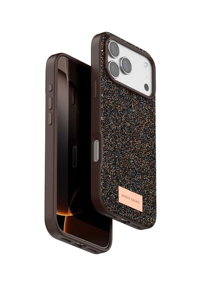 Onegif Apple İphone 17 Pro Max Bright Simli Kapak - Gold Altın