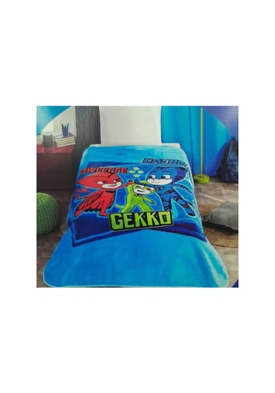 Pjmask Tek Kişilik Battaniye Lacivert