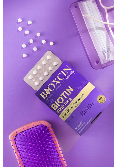 Bioxcin Biotin 5.000 Mcg 30 Tablet - Biotin Çinko 15 Mg Saç Ve Tırnak Vitamini