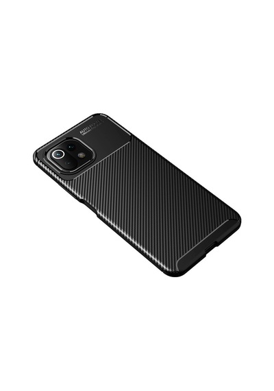 Xiaomi Mi 11 Lite Kılıf Auto Focus Karbon Kapak Siyah