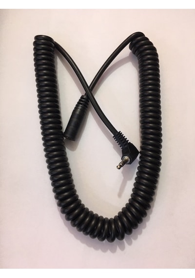 Spiral Aux Kablo 3.5 Erkek 3.5 Dişi Uzatma 2.5 Metre Uzama
