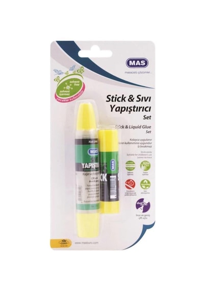 Mas Kartelada Stick Yapıştırıcı + Sıvı Yapıştırıcı Seti
