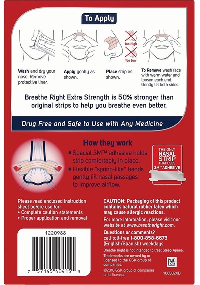 Breathe Right Extra Strength Burun Bandı Ten Rengi 72 Adet