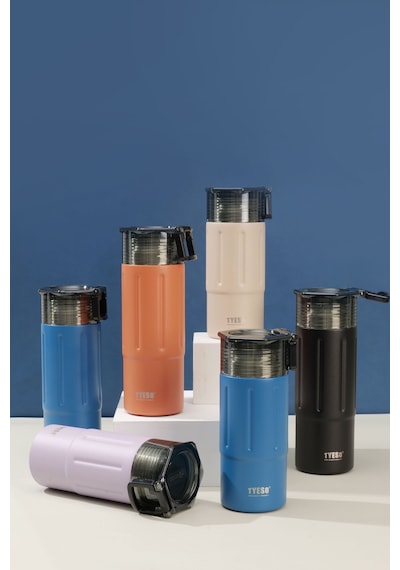 Tyeso Tritan Termos Vakumlu Yalıtımlı Çift Kapaklı Kulplu 600 ML