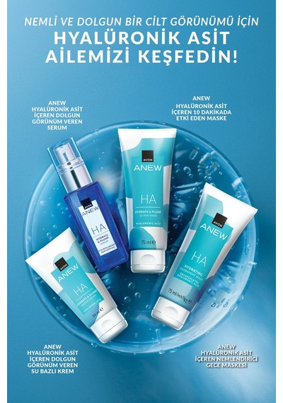 Anew Ha Nemlendirici Ve Dolgun Görünüm Veren 10 Dakikalık Yüz Maskesi 75 Ml.