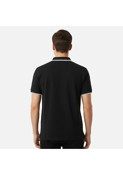 Siyah Fila Erkek Günlük Polo T-shirt Biella Tipped Fam1102.80010 siyah