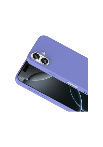 Apple iPhone Uyumlu 17 Kılıf Yumuşak Silikon Kamera Korumalı Lansman Pazarplus Lila