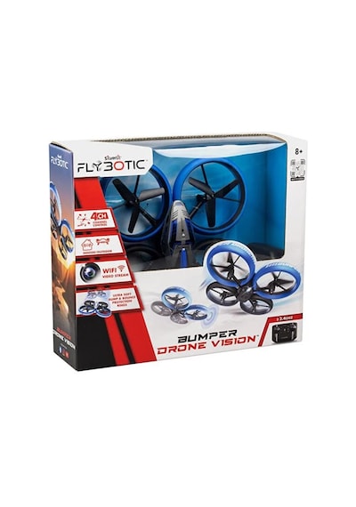Silverlit Flybotic Bumper Drone Vision Kameralı Quadcopter 84829 Mavi