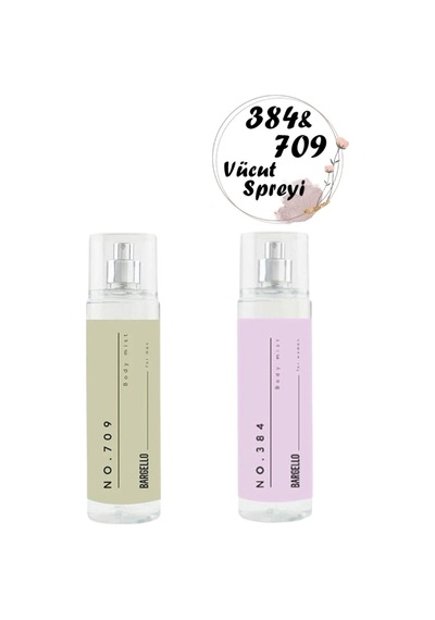 Vücut Spreyi Seti Kadın No 384 - Erkek No 709 210 Ml + 210 Ml