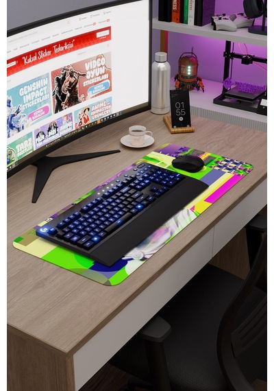 Maksimalizm Kaymaz Dikişli Kauçuk Oyuncu Mousepad V1 - 70x30 Xl Gaming Mouse Pad Fare Altlığı