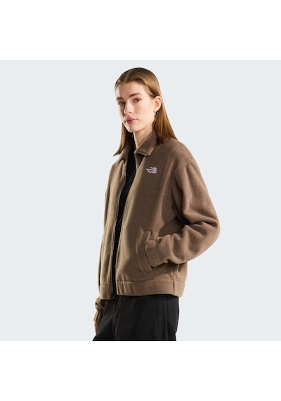 The North Face W Fleece Collared Jacket Kadın Polar-34093 Kahverengi