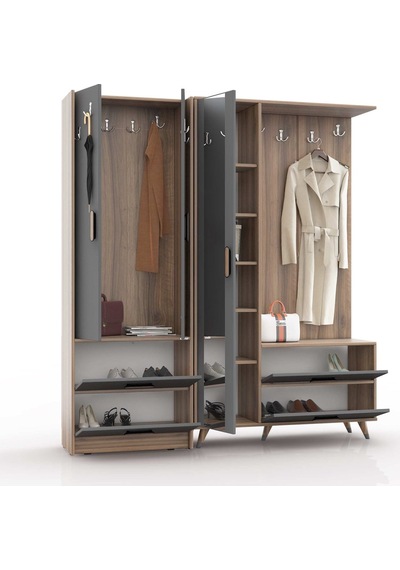 Abre Vm-342348 Antrasit Portmanto Vestiyer Diğer