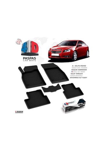 Chevrolet Cruze 4D Havuzlu Paspas 2009 Ve Üzeri A+Kalite