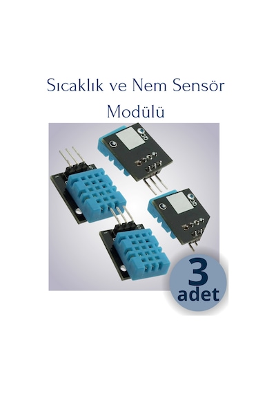 4-adet Temperature Humidity Sensor Module Dht11 Sıcaklık Ve Nem Sensörü Modülü