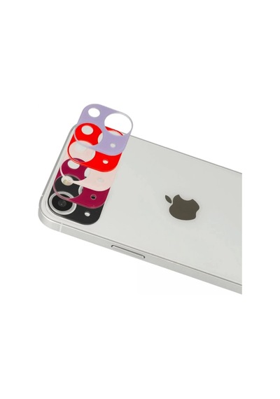 İphone 13 Rainbow Kamera Lens Koruma Cam - Rose