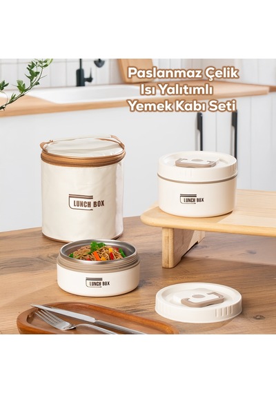 Porsima 25012 Isı Yalıtımlı Paslanmaz Çelik Lunch Box Sefer Tası