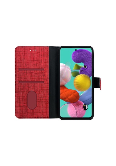 Samsung Uyumlu Galaxy A53 5G Kilif Fitcase Fabric Kapakli Cüzdanli 543444791