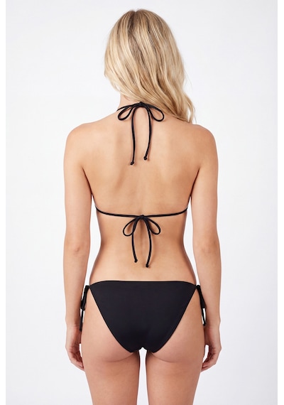 Loya Kadın Siyah Taşlı Yandan Bağlamalı Tek Alt Bikini