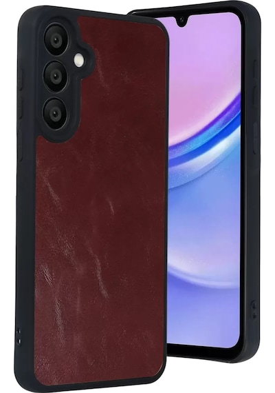 Newface Samsung Galaxy Uyumlu  A57 5g Aras Deri Kapak - Bordo