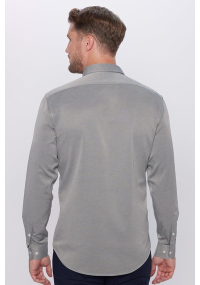 Tudors Erkek Modern Fit Dar Kesim Pamuklu Kolay Ütü Armürlü Gri Gömlek-32096 Gri Tudors Erkek Modern Fit Dar Kesim Pamuklu Kolay Ütü Armürlü Gri Gömlek-32096 Gri