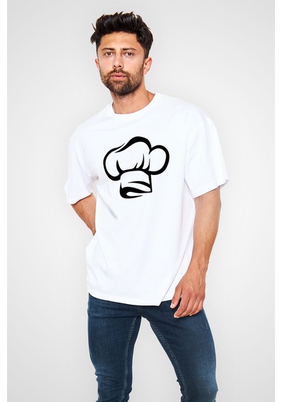 Noıssey Ko Buta Aşçı Beyaz Unisex Tişört T-shirt T8581