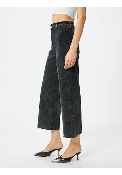 Koton Kadın Jean Pantolon Siyah 4sal40305md 25ky59t01524 Y5901 Siyah
