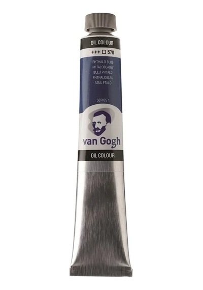 Talens Van Gogh Yağlı Boya 200 Ml 570 Phthalo Blue Karışık, Çok Renkli