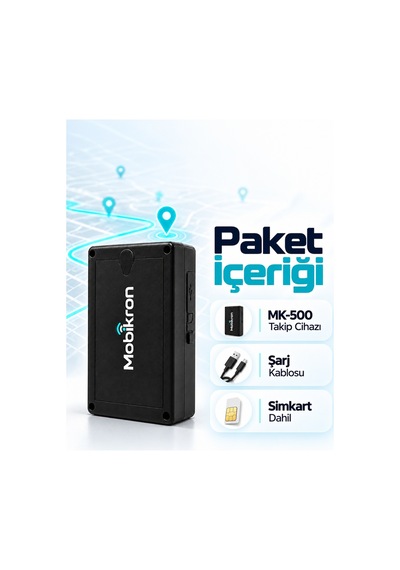 Mk-500-1 Motosiklet Gps Takip Cihazı 2026 - Mıknatıslı Kablosuz Akü Bitirmez 24 Ay Hat Dahil Şarjlı